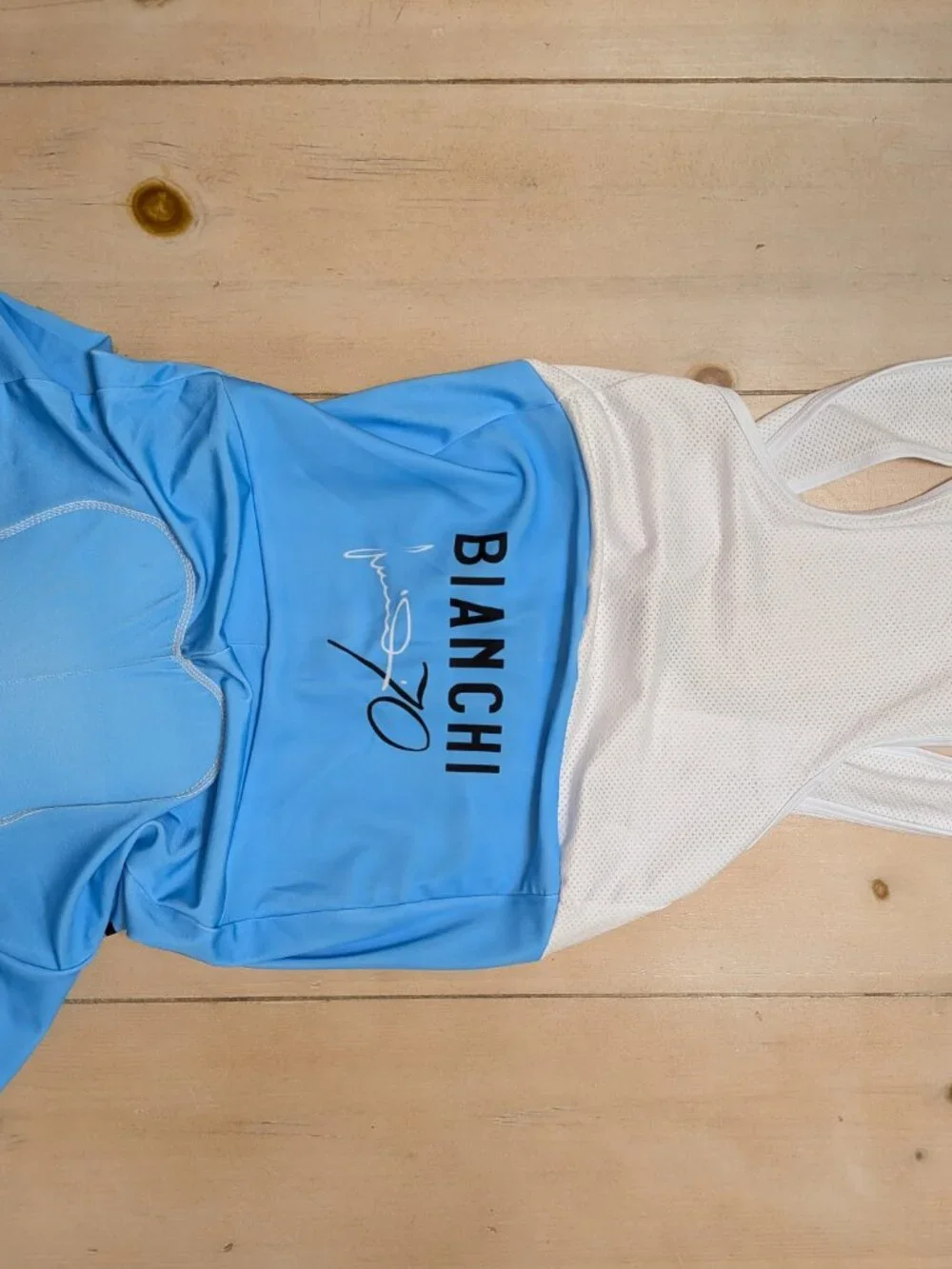 Retro Cycling Gear Bianchi 70 Bib Cycling Shorts Celeste Blue $XL Padded, NWT